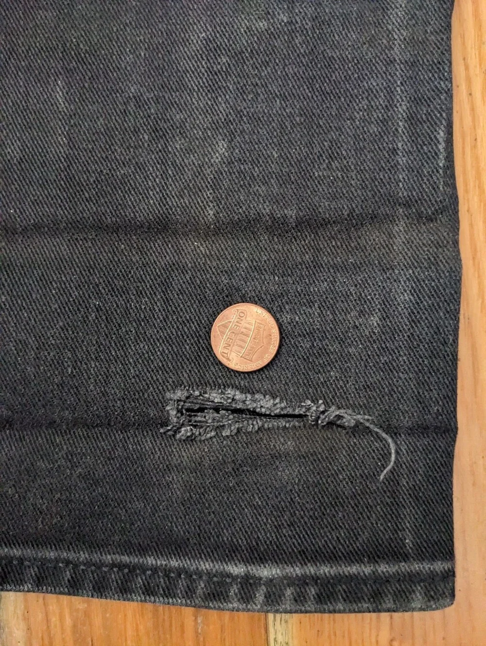Vintage Levi's Matchstick Skinny Jeans Black 32x32